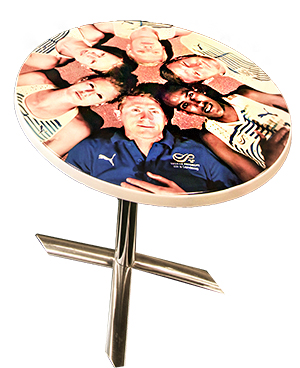 Print på folie, bordsskiva